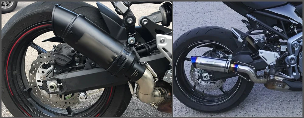 Для Kawasaki Z900 выхлопная труба без шнуровки для мотоцикла Exhaus средняя Соединительная труба из нержавеющей стали хвост Escape с DB killer