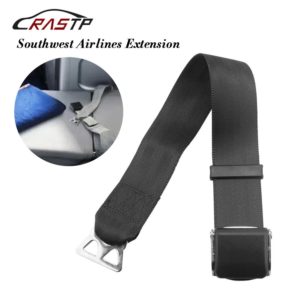 

RASTP-52.5cm Adjustable Airplane Airline Aeroplane Aircraft Seat Belt Extender Fits Most Major Airlines RS-BAG034