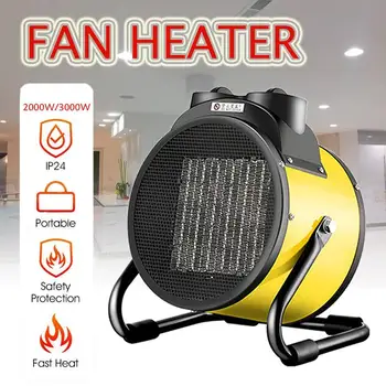 

220V 2000W/3000W Portable Ceramic Space Electric Heaters High Power Air Heater Ceramic Fan Warmer Industry Household Bathroom