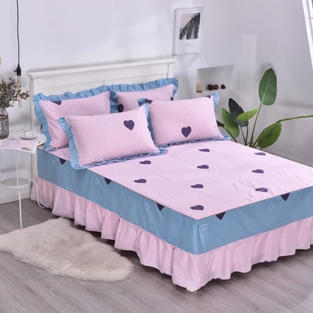 Bed skirt13 Хлопок, кровать, юбка, покрывало, цветы, простыня, покрывало для спальни, покрывало для кровати, полный размер King queen простыня с эластичным - Цвет: Bed skirt13
