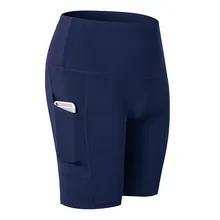 Высокая эластичность бег тренировка плотно прилегающие стрейч быстросохнущие фитнес-шорты Женщины Тренажерный зал активный Велоспорт 6 цветов шорты