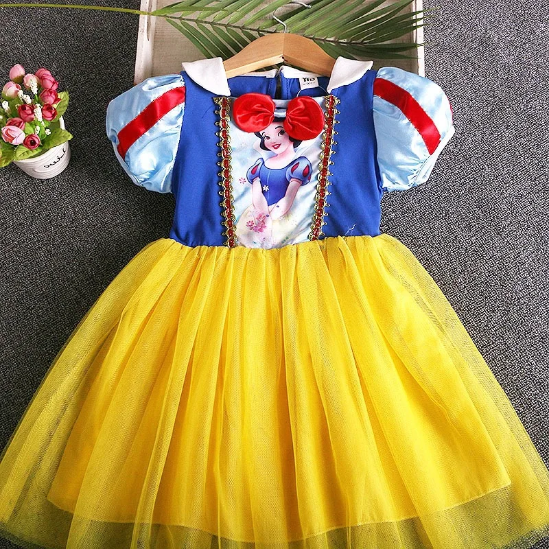 Платье для девочек; рождественские детские платья для девочек; vestido infantil; платье принцессы Белоснежки; fille menina; костюм; элегантные платья для малышей