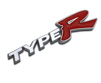 

J35 Free Shipping 3D TYPER TYPE R Racing Emblem Badge Logo Decal Sticker