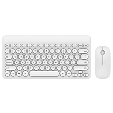 Ik6620 ультра тонкий 2,4G беспроводной комплект с клавиатурой и мышкой, игровой комплект с клавиатурой и мышкой для настольного компьютера, ноутбука, компьютера