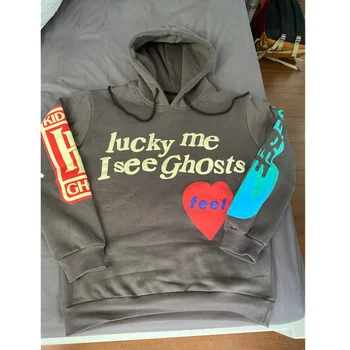 

Kanye West Hoodie Lucky Me I See Ghosts Men Women Sunday Service CPFM.XYZ Sweatshirts Pullover Streetwear