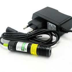 Localisateur de Module de point/ligne Laser vert pour Machine à découper + adaptateur, 532nm, 10mW 