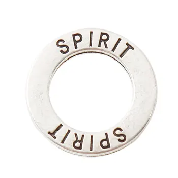 

HAEQIS 19mm Round Spirit Message Alloy Circle exquisite Charms Wholesale 50pcs/lot AAC351