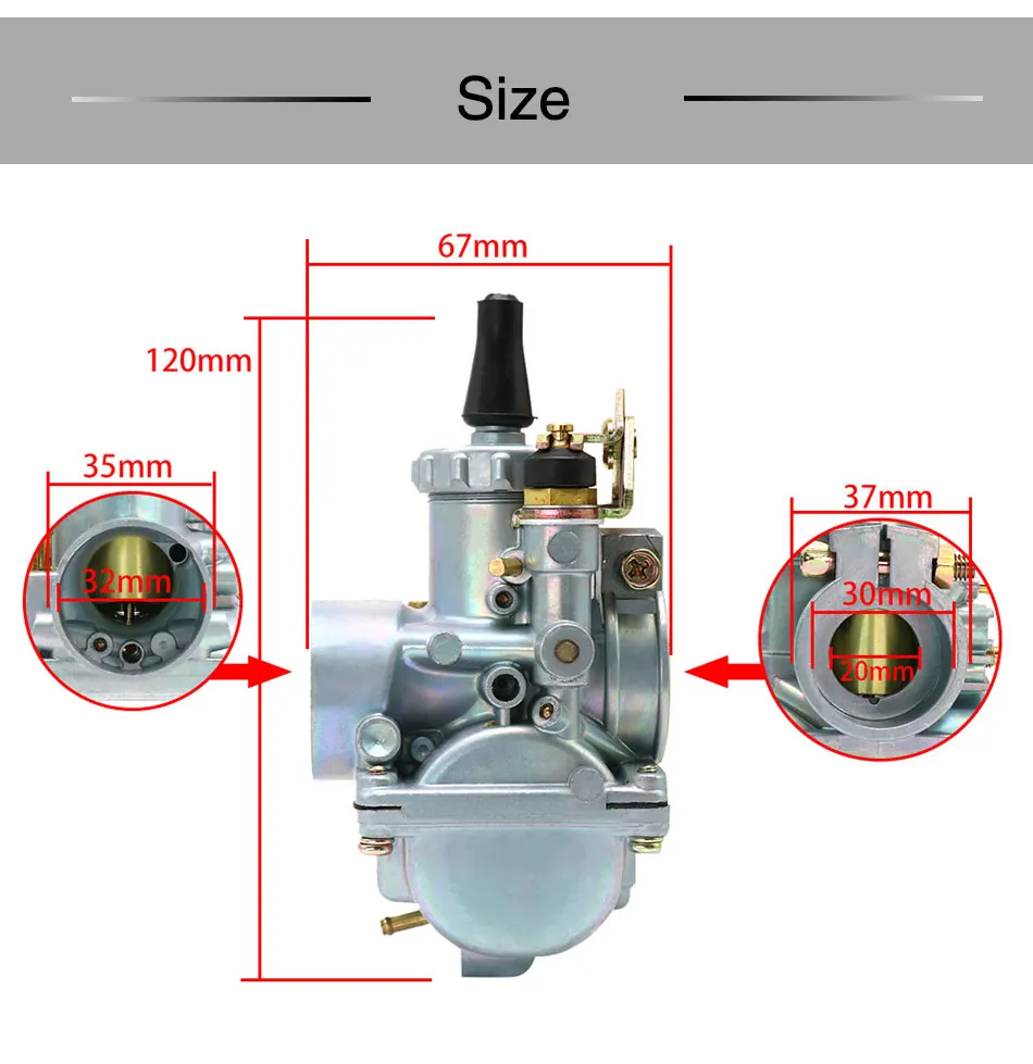 ZSDTRP мотоцикл VM20-273 20 мм Mikuni круглый слайд VM карбюратор для YZR50