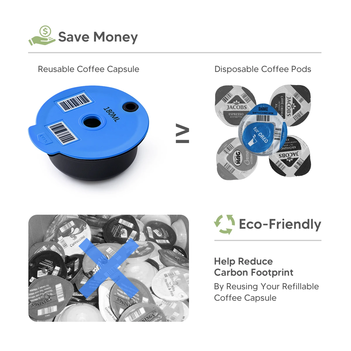 Bosch Tassimo Reusable Coffee Pod Set – iCafilas Capsules