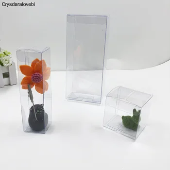 

Gift Boxes Clear PVC Transparent Display Model Boxes Packaging Wedding Favor Candy Boxes Gift Cake Macaron Packing Plastic Box
