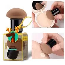 Косметическая основа для макияжа яркий гламурный скрывающий порошок пышная губка Грибная головка для безупречного лица Мягкая косметическая Пышка