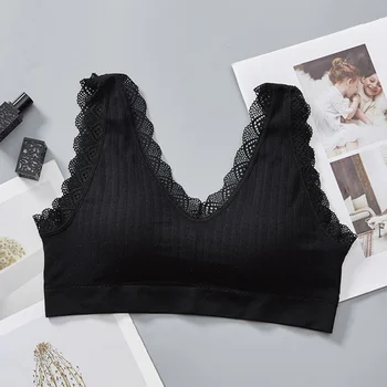 

Women Stretch Bra Padded Sexy Lingeries Lace Wrap Chest Comfortable Tube Tops Gather Bras