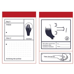 Bloc Notes Portable H05B, Mini bloc Notes, bloc Notes 