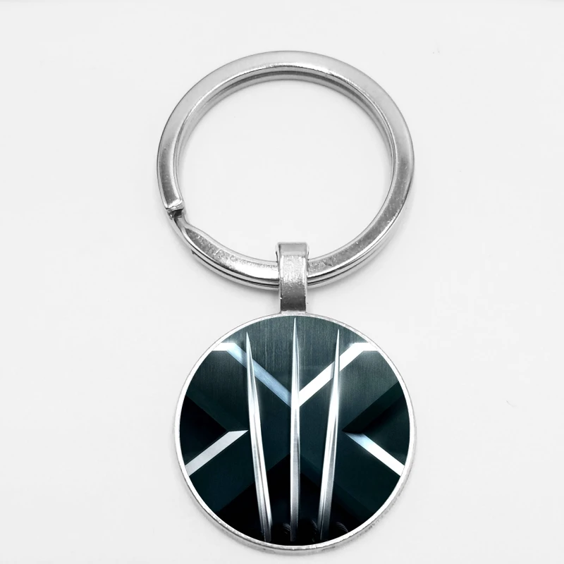 1pcs Classic Movie Peripheral Black Red Pattern Pendant Keychain Fashion Glass Gem Ornaments To Map Custom | Украшения и