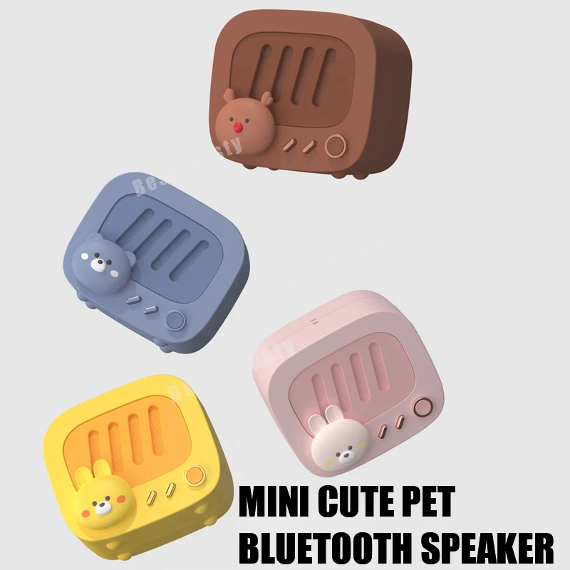 Новый милый Домашний Мини Портативный беспроводной Bluetooth динамик s стерео бас HIFI