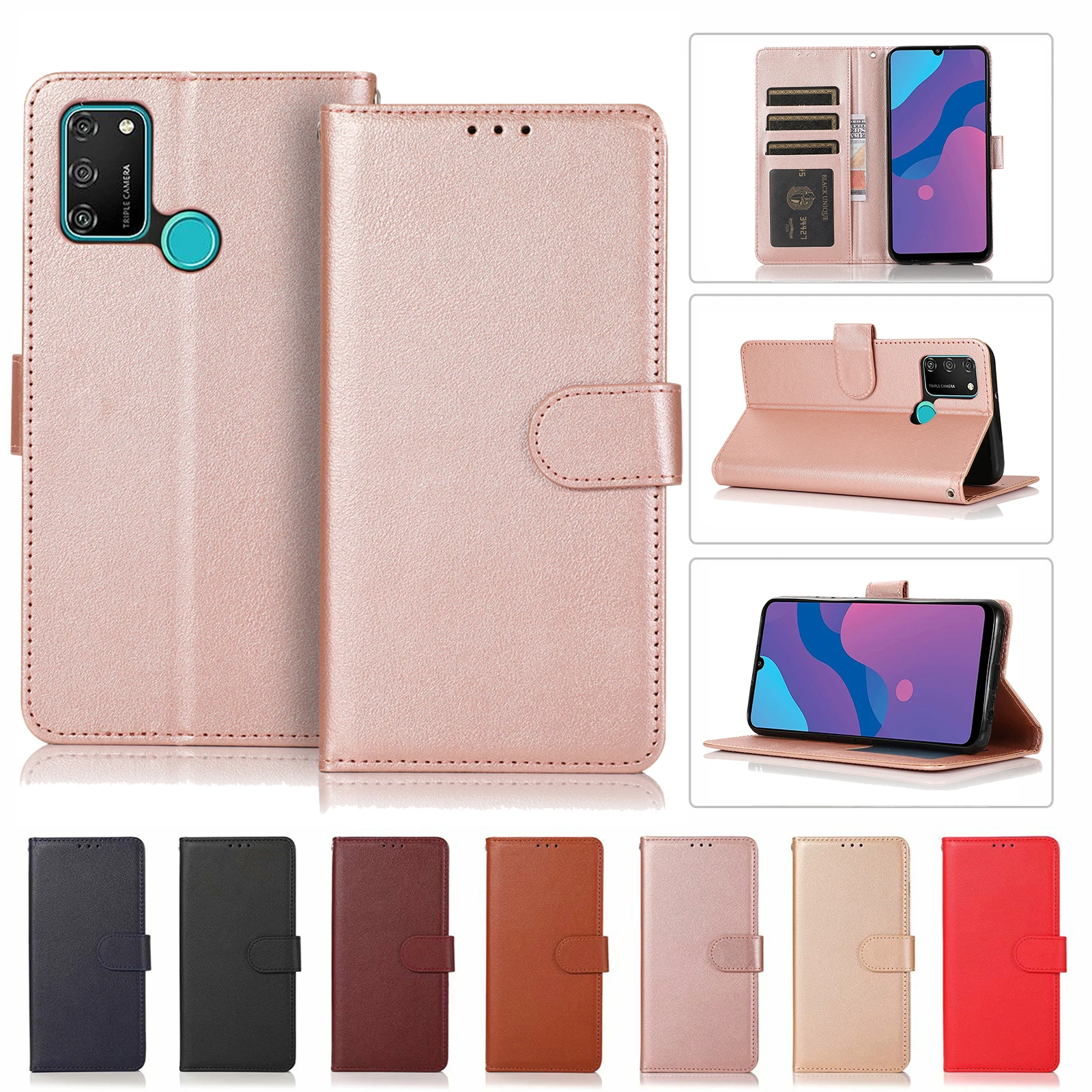 Кожаный чехол для Huawei P30 P40 P20 Pro P10 P9 P8 P Smart Y7 Y6 Y5 2019 2018 Y5P Y6P Y7P Y8P флип-кошелек защитный