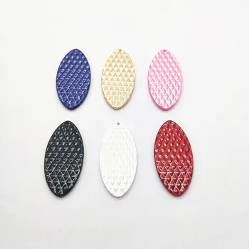 

New arrival! 45x22mm 50pcs Acetic acid Oval shape charm/pendant For Earring DIY parts,Jewelry Accessories Findings & Component