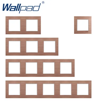 

Wallpad Luxury Aluminum Alloy Panel Frame Brown Hotel Panel Vertical and Horizon Frame 1 2 3 4 5 Frames Panel Only
