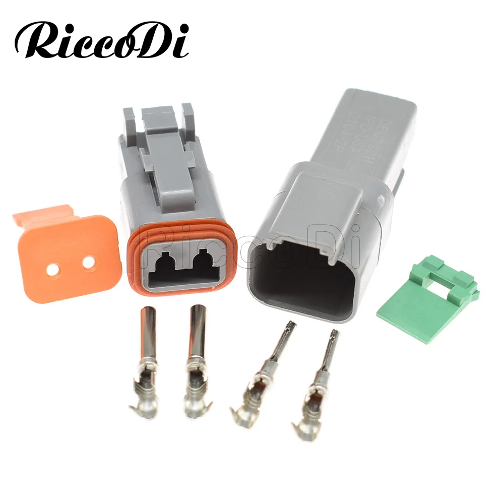Deutsch DT 2 Pin 22 16AWG комплект 1 20 комплектов водонепроницаемый Электрический провод