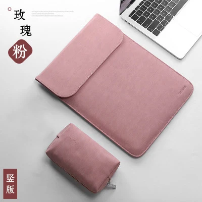 velvet pink s2 Женский мужской тонкий PU кожаный 11 12 14 15 рукав сумка для ноутбука 15,6 Для Macbook Air 13 чехол для Xiaomi samsung lenovo чехол - Цвет: velvet pink s2