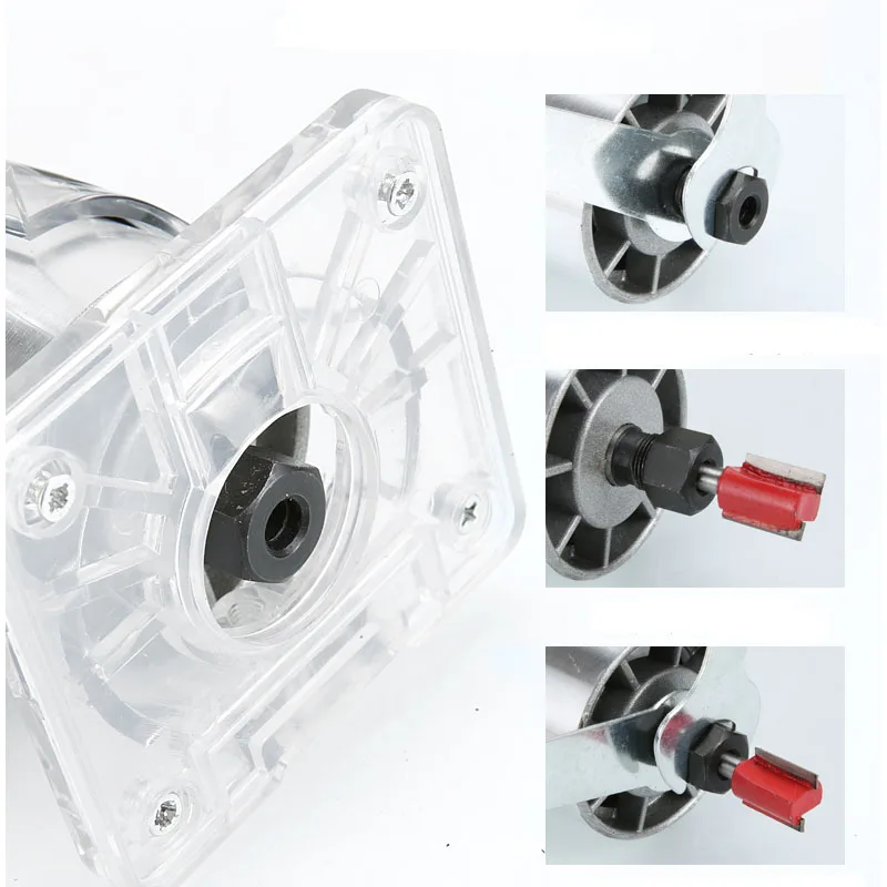 EU US Plug  Woodworking Electric Trimmer Wood Milling Engraving Slotting Trimming Machine Hand Carving Machine Wood Router