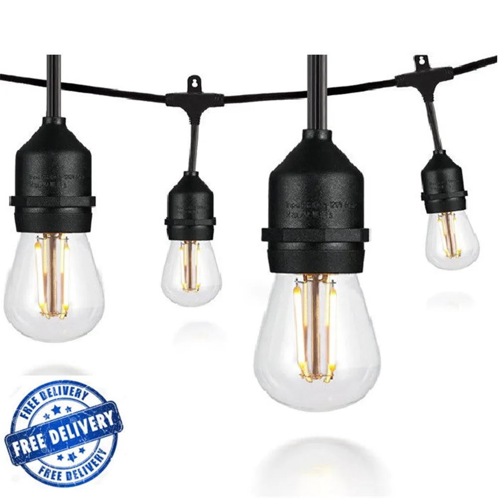 Party-Lights Patio Holiday Commercial IP65 Garden Outdoor LED S14 for Grade-15m