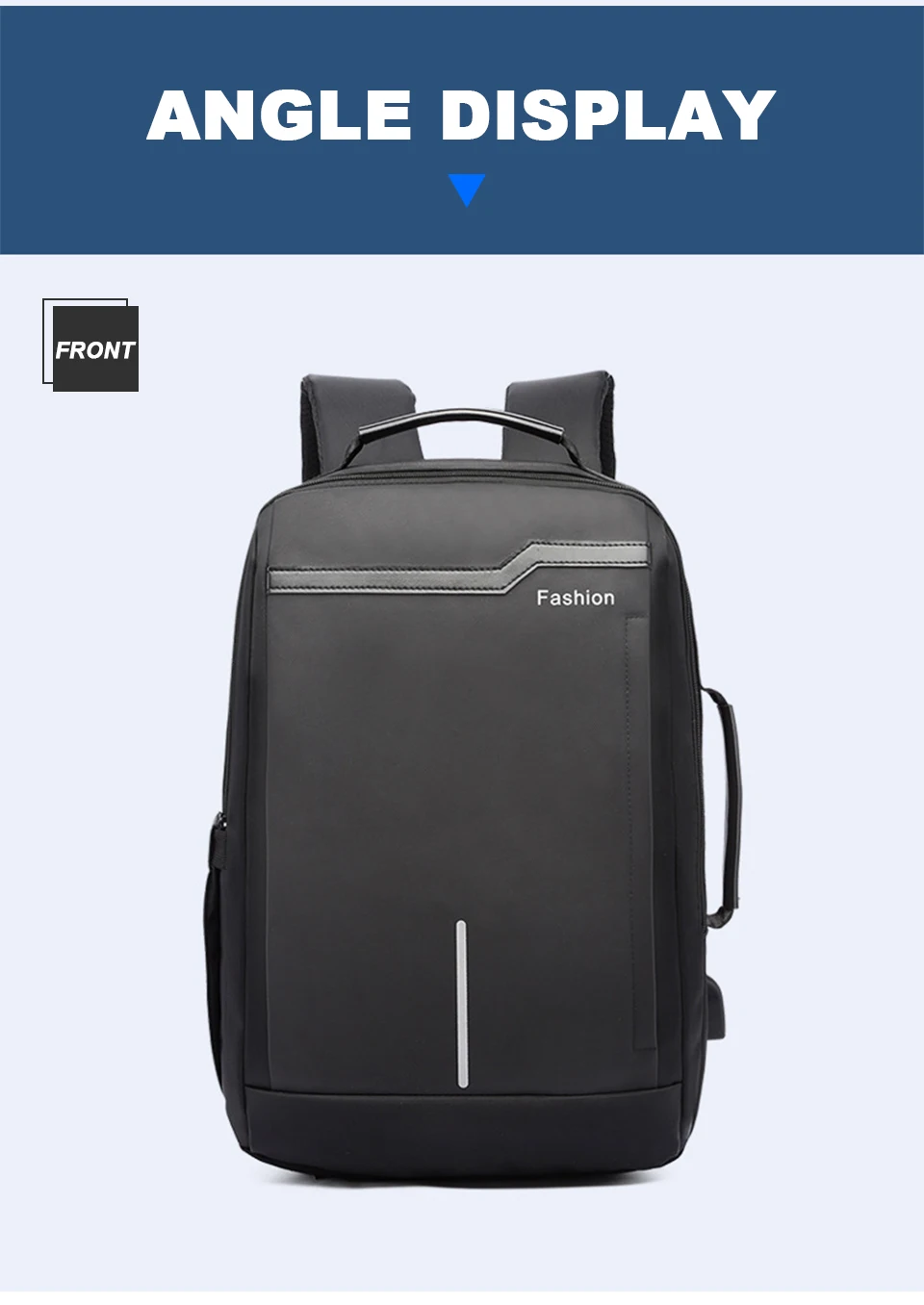 Travel Backpack Men Laptop Business RFID Anti Theft Back Pack Male Waterproof Notebook USB Charging Bags School Student Man Bag (15)