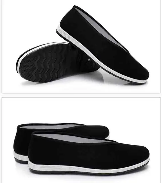 Chaussures Chinoises en Tissu de pékin, Ace Arts Martiaux Traditionnels  rétro Style Chinois Kung Fu Tai Chi, Semelle en Caoutchouc (Color : Black,  Size : 35 EU) : : Mode