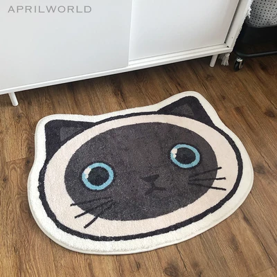 

Cartoon Cat Carpet, Super Soft Print, Thick Velvet, Bedroom, Living Room, Cute Decorative Floor Mat