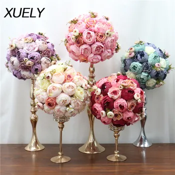 

Artificial flower ball Wedding road guide props floral custom wedding supplies decor Handmade crafts XUELY flower art design