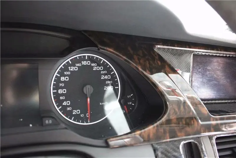 CDCOTN аксессуары для салона автомобиля Наклейка покрытие из углеродного волокна украшение подходит для 09-16 Audi интерьерные молдинги наклейка авто продукт