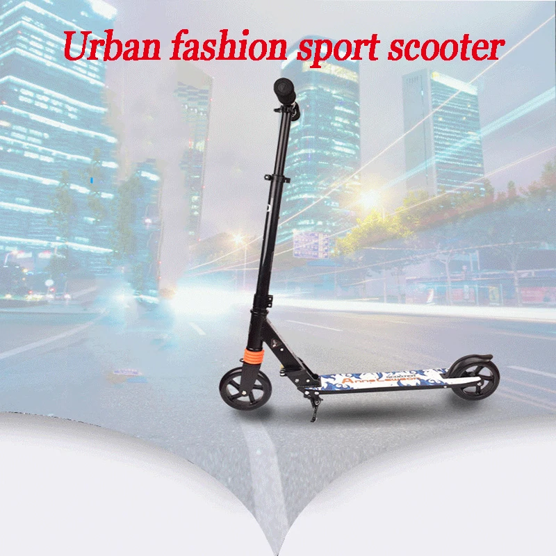 Aluminum Alloy Adult Wear-resistant non-slip wheels Scooter Urban Mobility Fashion Scooter Portable Foldable Adjustable Height