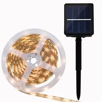 

Solar Light Strip RGB Warm White LED Solar Panel Flexible Light Strip Outdoor Garden Wedding Decoration Atmosphere Light Strip