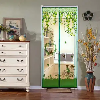 

90*210cm Magnetic Mesh Screen Door Mosquito Net Curtain Protect Kitchen Window Durable Organza Grid Gauze