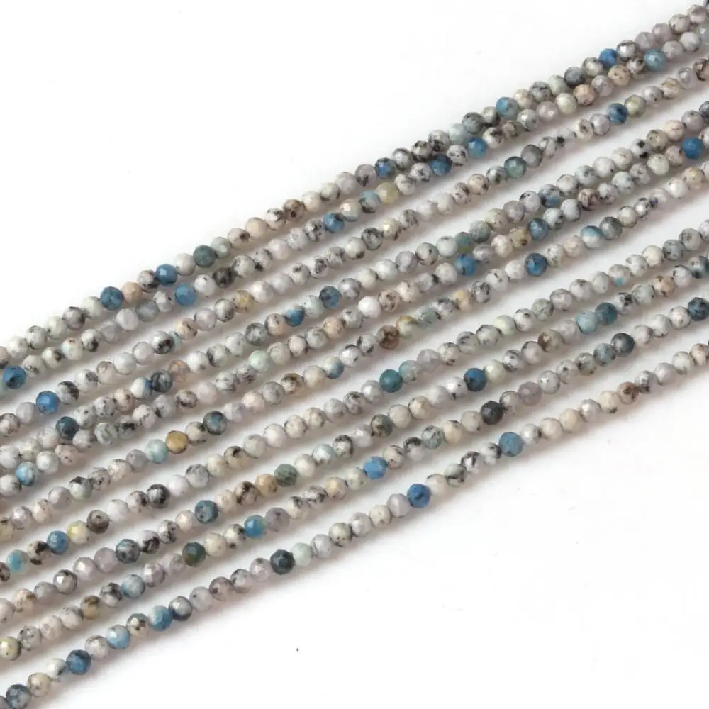 

2mm 3mm White Chalcopyrite stone Natural Round Faceted Gemstone Loose Beads DIY Accessories for Necklace Bracelet Jewelry Making