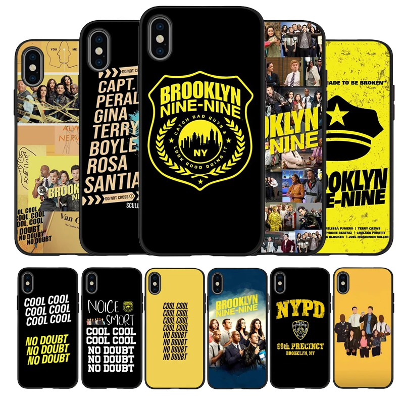 Крутой черный силиконовый чехол для телефона Brooklyn 99 Nine-Nine из ТПУ iPhone 11 12 Pro X XR XS MAX 5