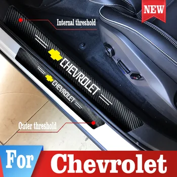 

For Chevrolet Cruze Aveo t250 Sail Captiva Lacetti Orlando Camaro Car Door Sill Protection Sticker Anti-kick mat accessories