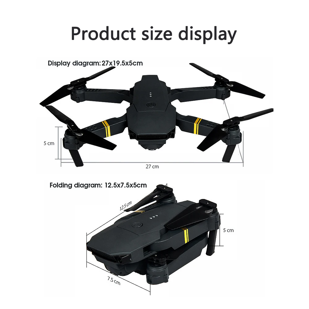 

Quadcopter with Camera Dron HD Aerial Photography Professional 4k Drones E68 Pro FPV Drone Gps