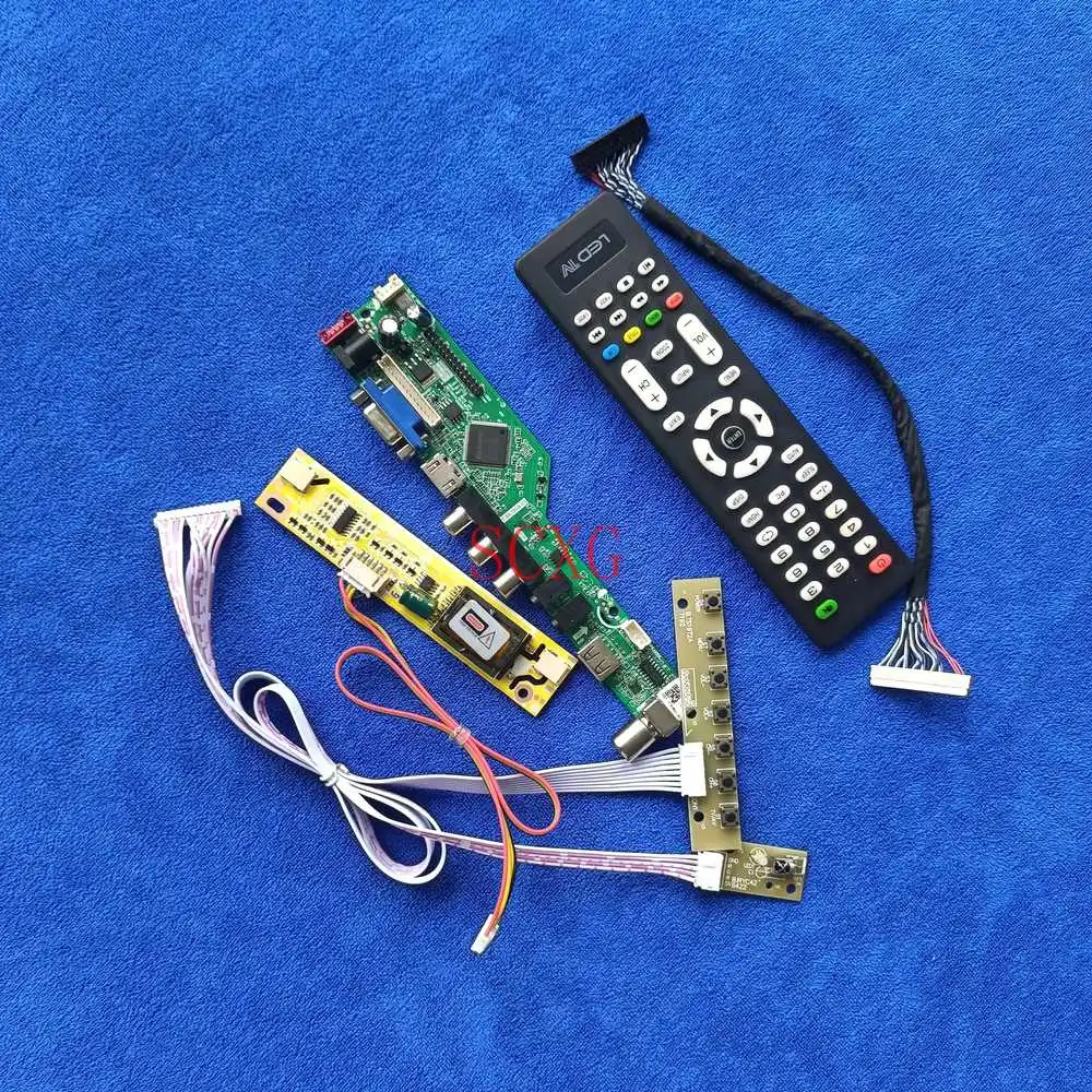 Kit For LTM190ET01/HSD190MEN4 LVDS 30 Pin Analog Signal HDMI-compatible USB AV VGA 2-CCFL 1280*1024 LCD monitor controller board |