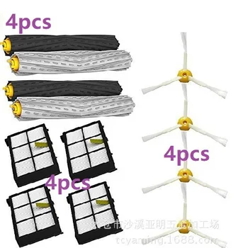 

12PCS Robot vacuum cleaner HEPA filter side brush spare parts kit for iRobot Roomba 800 860 870 880 900 960 series iRobot parts