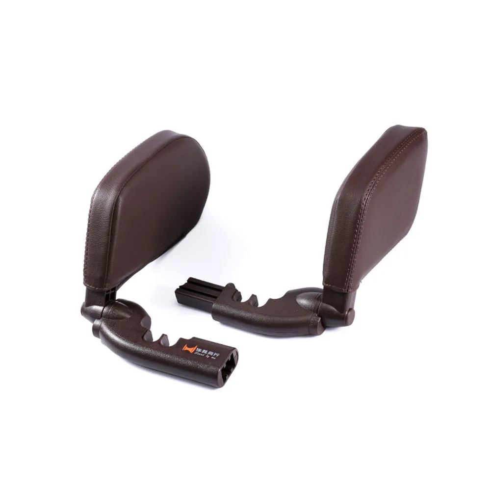 

Support Children Side Auto Retractable Sleep Soft Neck Pillow Adults Adjustable Cushion PU Leather Car Seat Headrest Shockproof