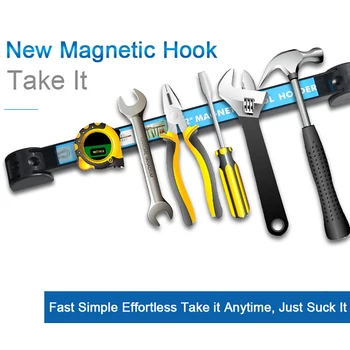 

Magnetic Tool Holder 12" 18" 24" Rack Super Strong Metal Magnet Storage Tool Organizer Bar for Garage Workshop