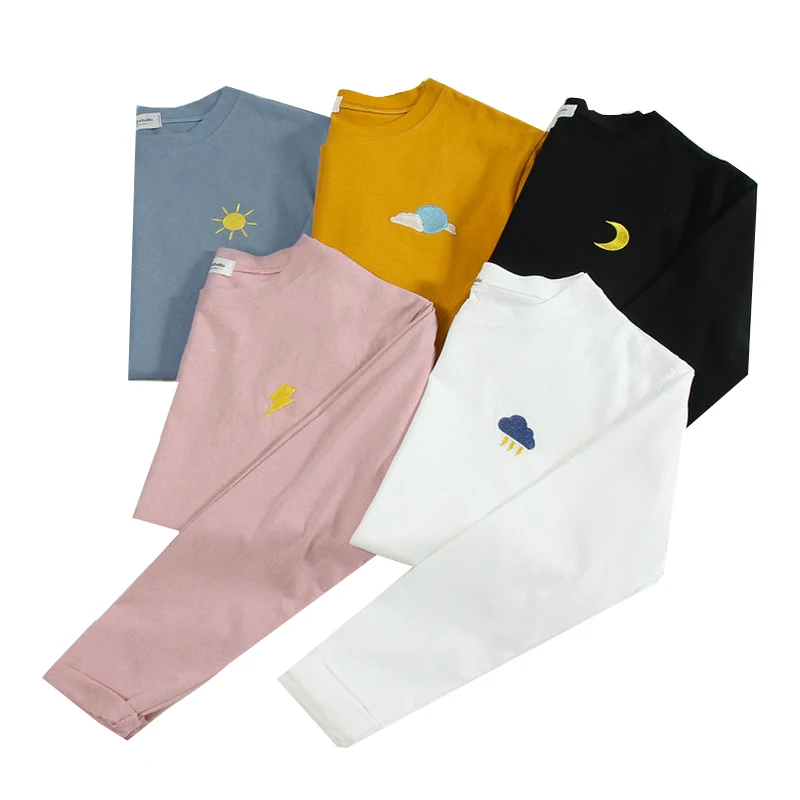 

Spring Autumn Women T Shirt Solid Color Simple Female T-shirts Long Sleeve Oversize Lady Tshirt Tops O-neck Casual Woman Tshirts