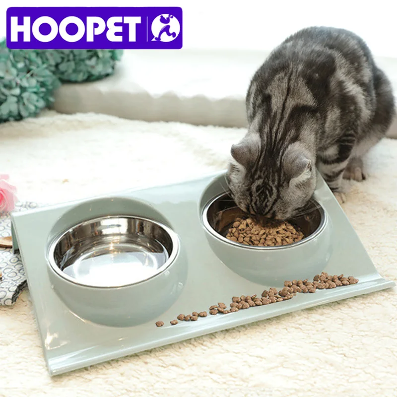 HOOPET миски из нержавеющей стали для собак щенков кошек кормушка домашних животных