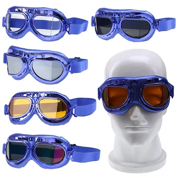

POSSBAY Vintage Motorcycle Goggles With Glasses Moto Eyewear Motocross Motorbike Snow Sports Skiing Snowboard Snowmobile Goggles