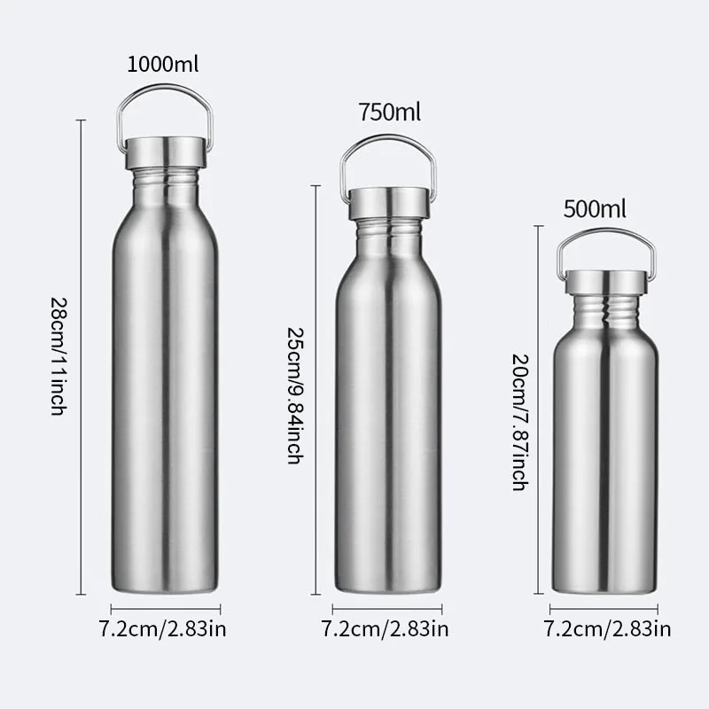 Stainless Steel Water Bottle 500/750/1000ml with Straw Sports Water Bottle Cold for Gym Cycling Hiking Drinkware sports water bottle,sports bottle,water bottle,stainless steel water bottle