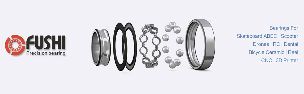 6810 híbrido rolamento cerâmico 50x65x7mm ABEC-1 1pc