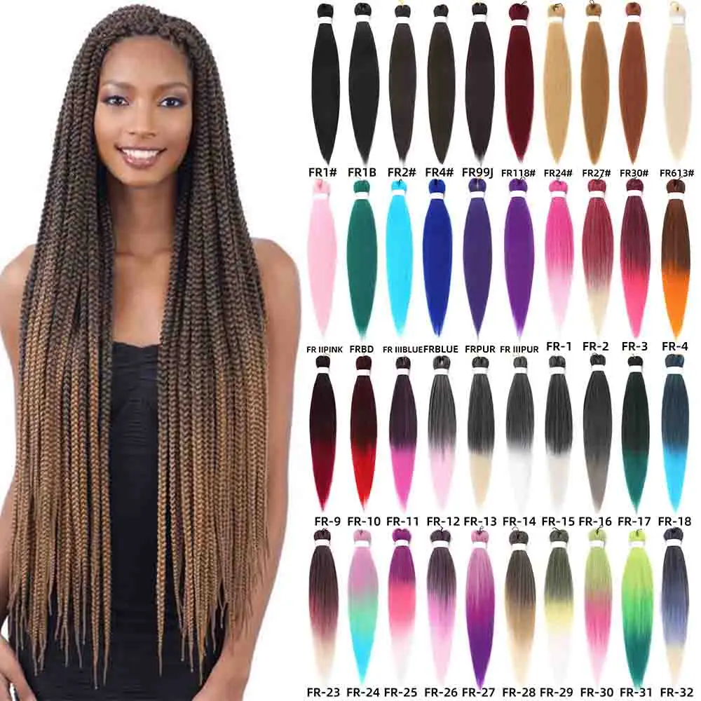 Ombre Ez Braids Crochet Hair Kanekalon Fiber Xpression Pre