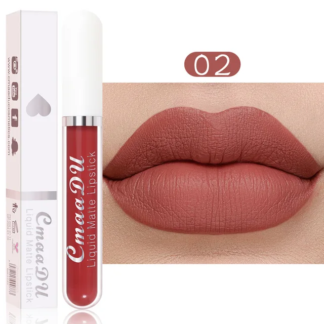 18 Colors Lip Gloss Waterproof Lasting Lipstick Matte Lipstick Moisturizer Lip Set Tint Women Makeup Cosmeti 4