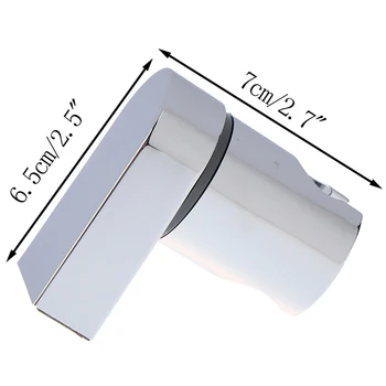 

Polished Chrome Bracket Handheld Bathroom Wall Mount ABS Rack Slider Modern Hanger Shower Head Holder Adjustable
